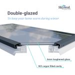 Double glazed unit used in the Skyseal flat glass opening rooflight