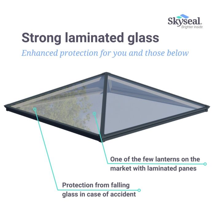 Laminated Glass Roof Lantern Pyramid | Skyseal