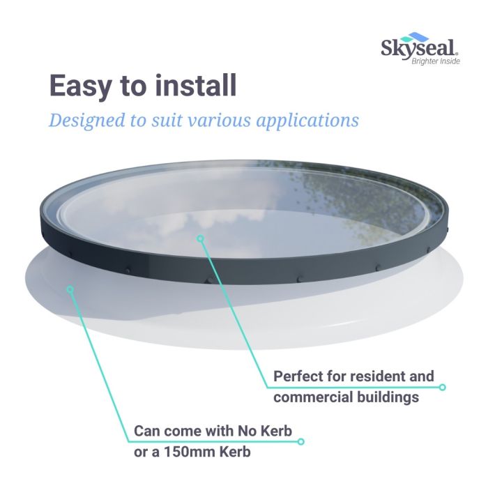 Halo Circular Flat Glass Rooflight | Skyseal