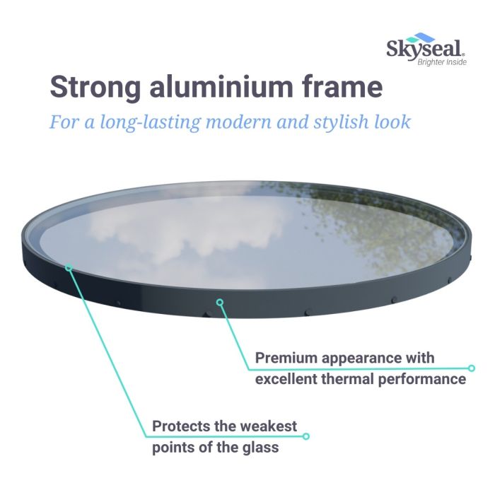 Halo Circular Flat Glass Rooflight | Skyseal
